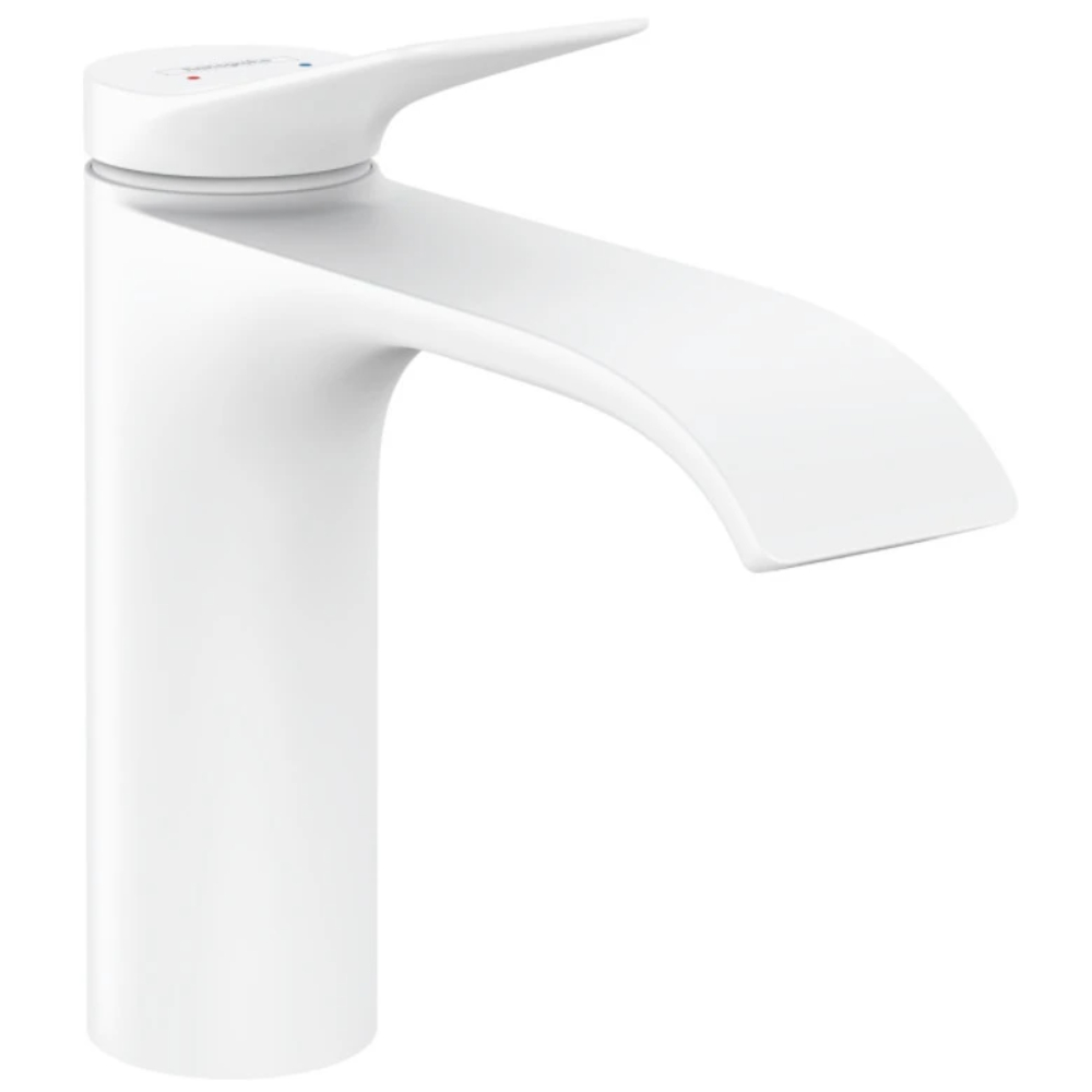 Смеситель для раковины Hansgrohe Vivenis 110 75022700 (без донного клапана), матовый белый