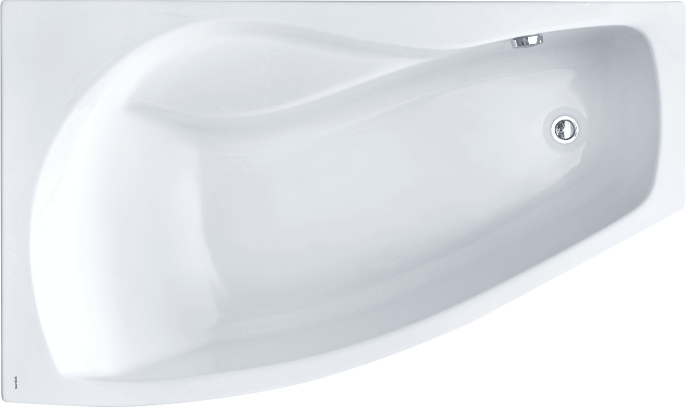 Ванна акриловая угловая Santek Майорка XL L 160x95 см левая (с каркасом), белый