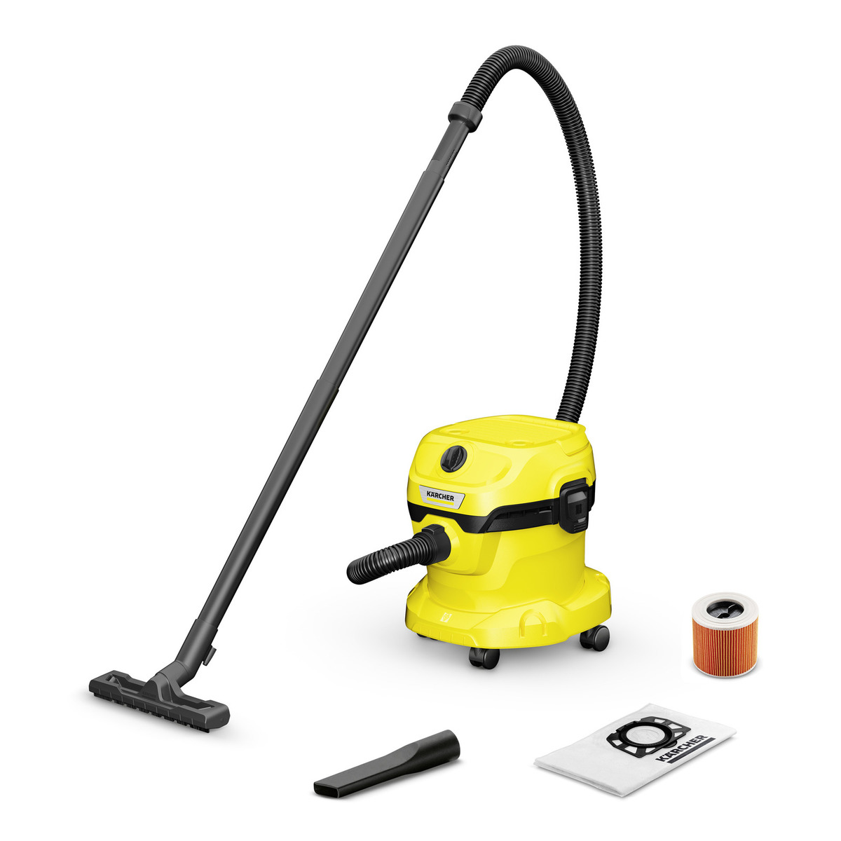Пылесос строительный KARCHER WD 2 Plus V-12/6/18/C желтый 1.628-015.0