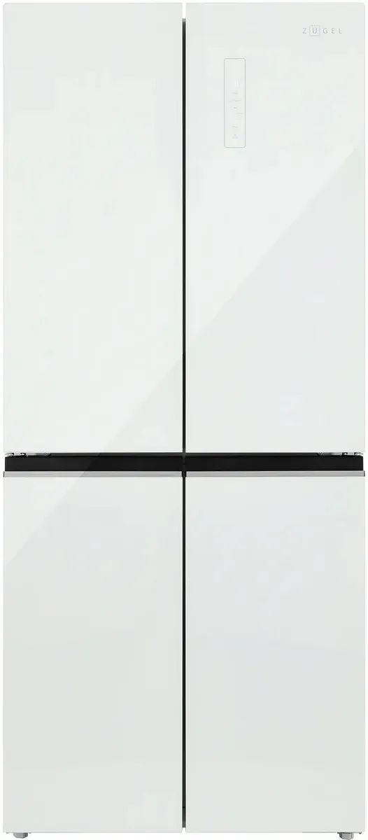 Холодильник Side-by-Side ZUGEL ZRCD430W, белое стекло
