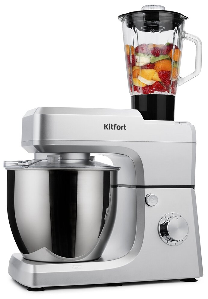 Комбайн Kitfort KT-1339 1400 Вт белый/коричневый