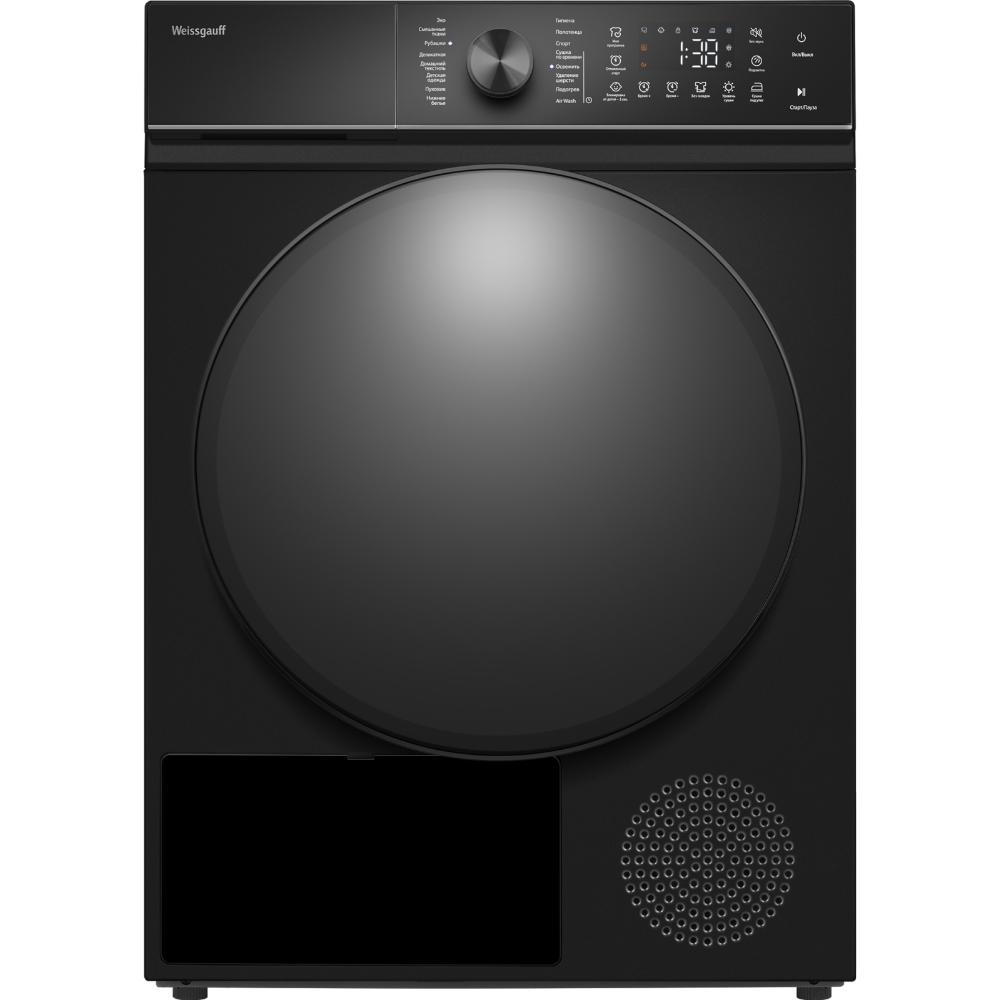 Сушильная машина Weissgauff WD 5910 Heat Pump Matt Black
