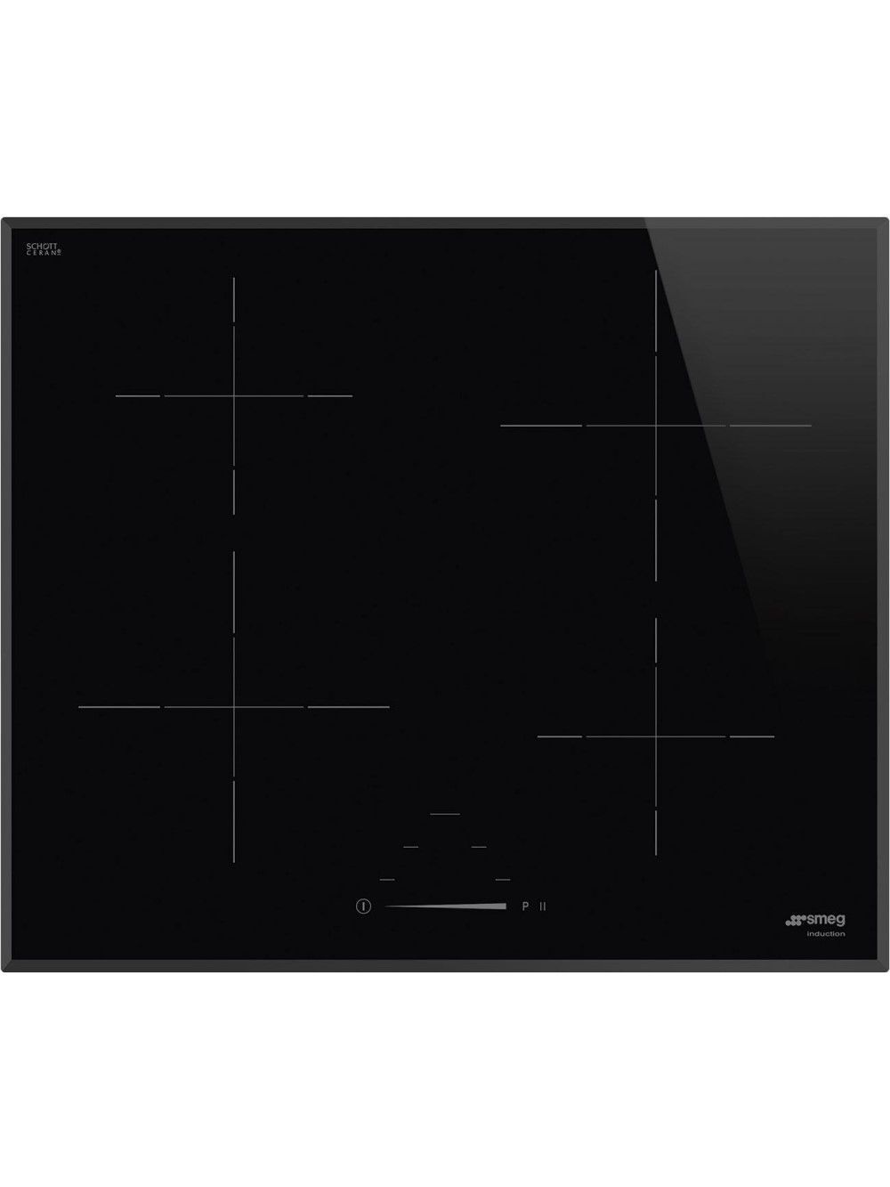 Варочная панель индукционная Smeg SI4642B, черный