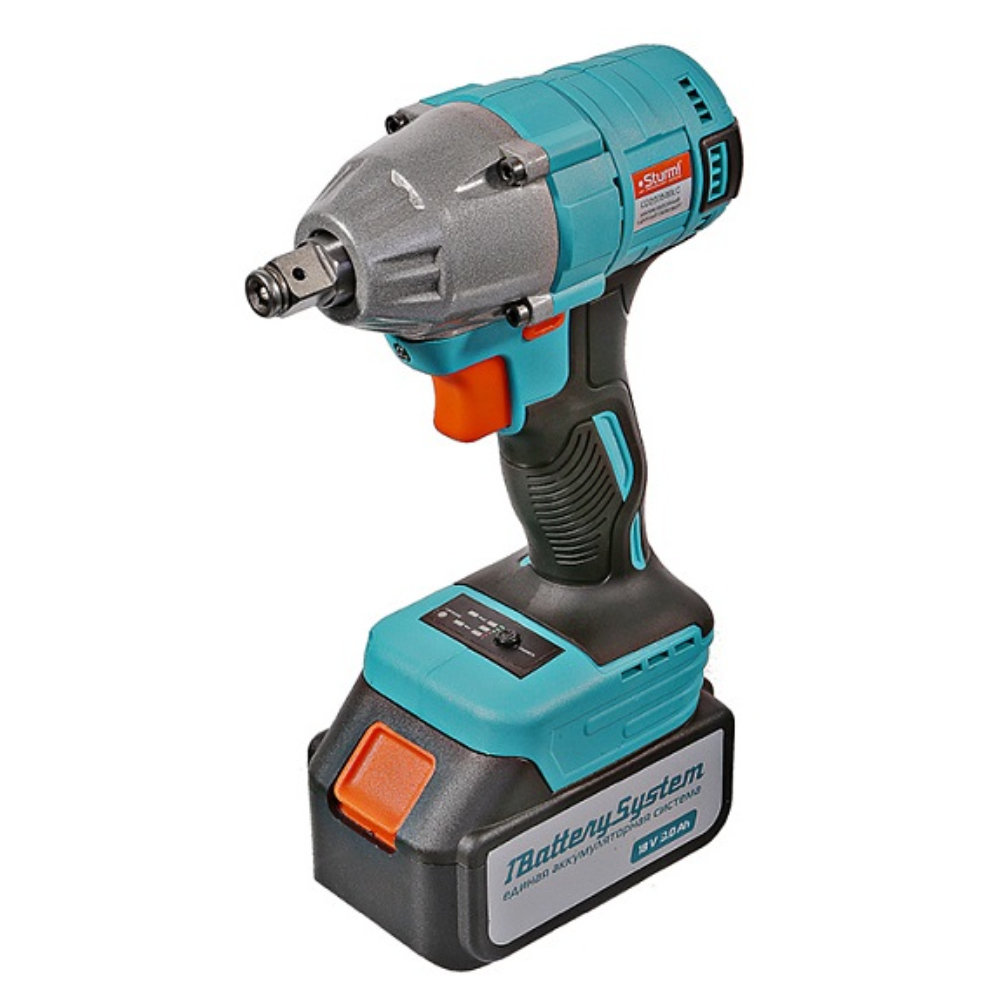Гайковерт аккумуляторный ударный Sturm! CD20350BLC 1BatterySystem (кейс, с 1 АКБ и ЗУ)