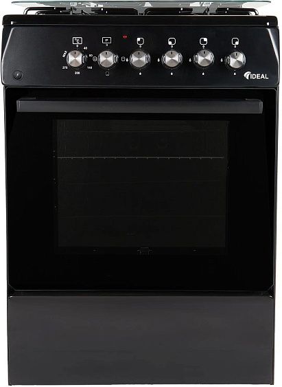 Плита комбинированная IDEAL L 115 ГК, черный