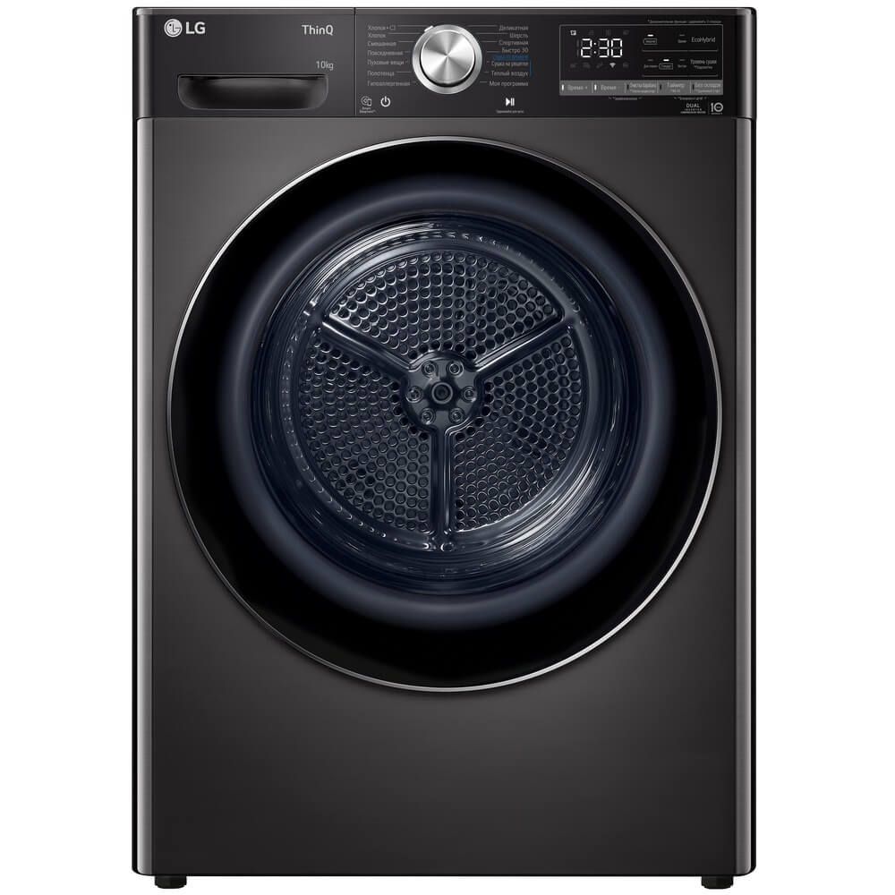 Сушильная машина LG DC10V9V9P, серый/черный