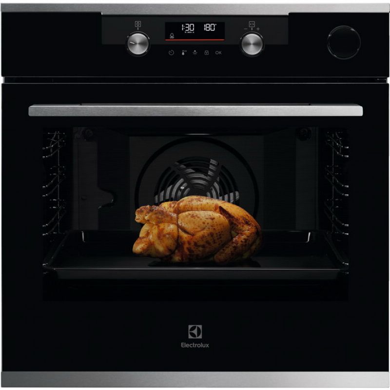 Духовой шкаф электрический Electrolux KOCDH76X, нержавеющая сталь/черный