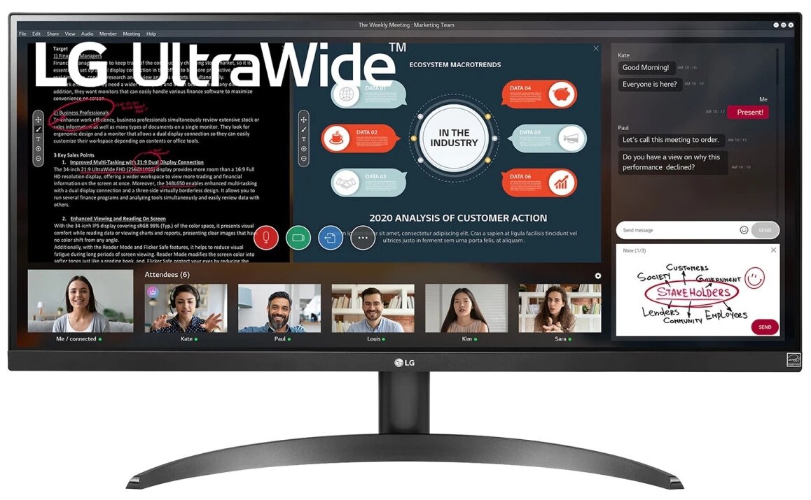 Монитор LG UltraWide 29WP500-B