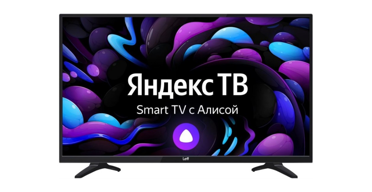Телевизор Leff 43U550T, черный