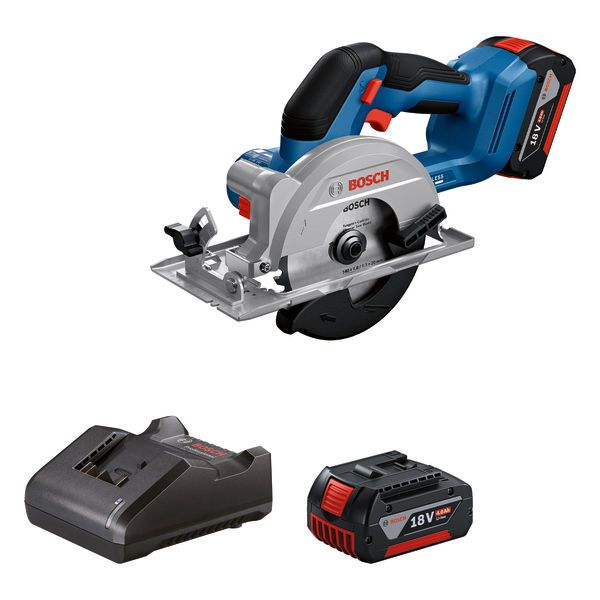 Пила циркулярная (дисковая) аккумуляторная Bosch GKS 18V-51, арт. 06019M3122 (с 2 АКБ и ЗУ)