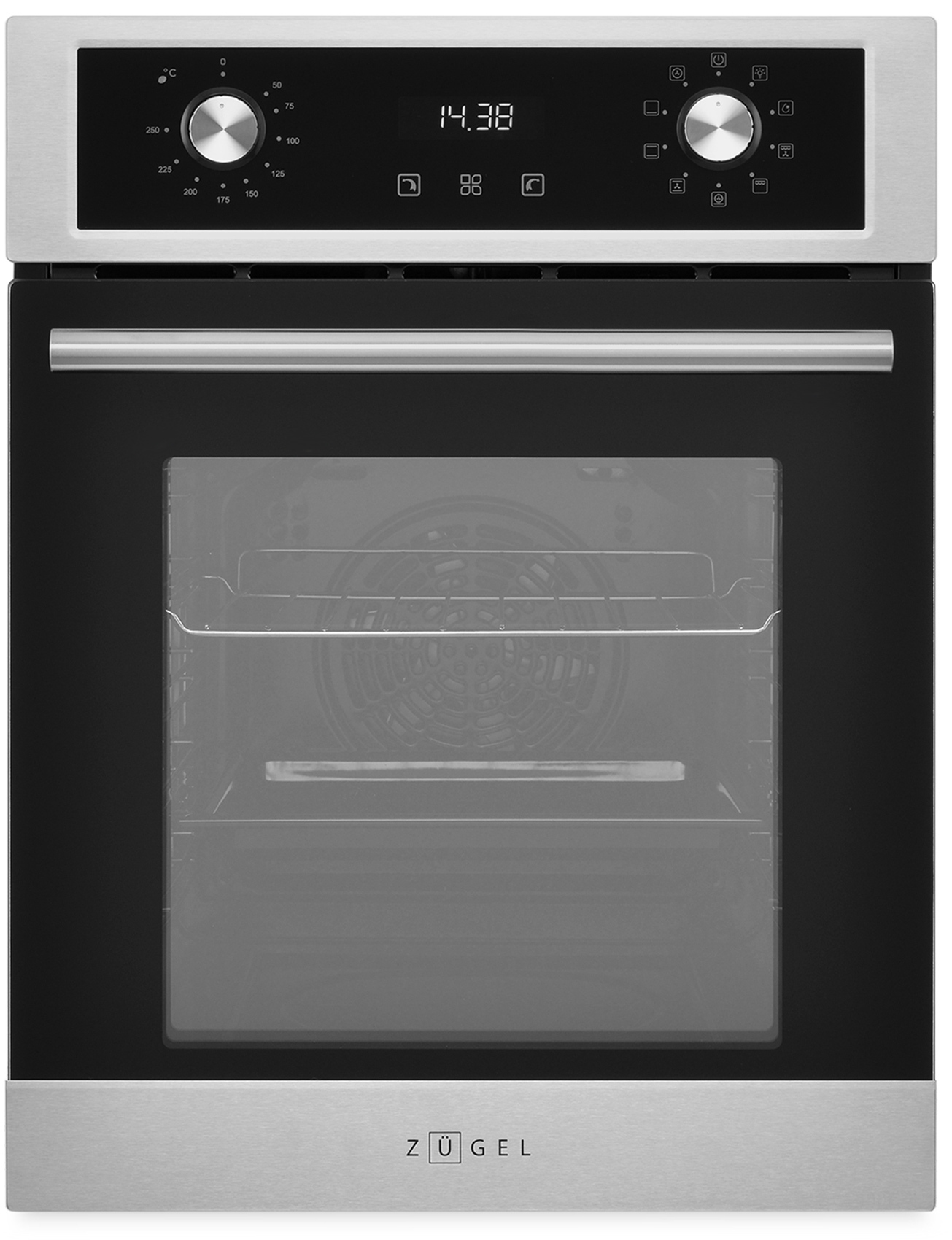 Духовой шкаф электрический ZUGEL ZOE452X, нержавеющая сталь