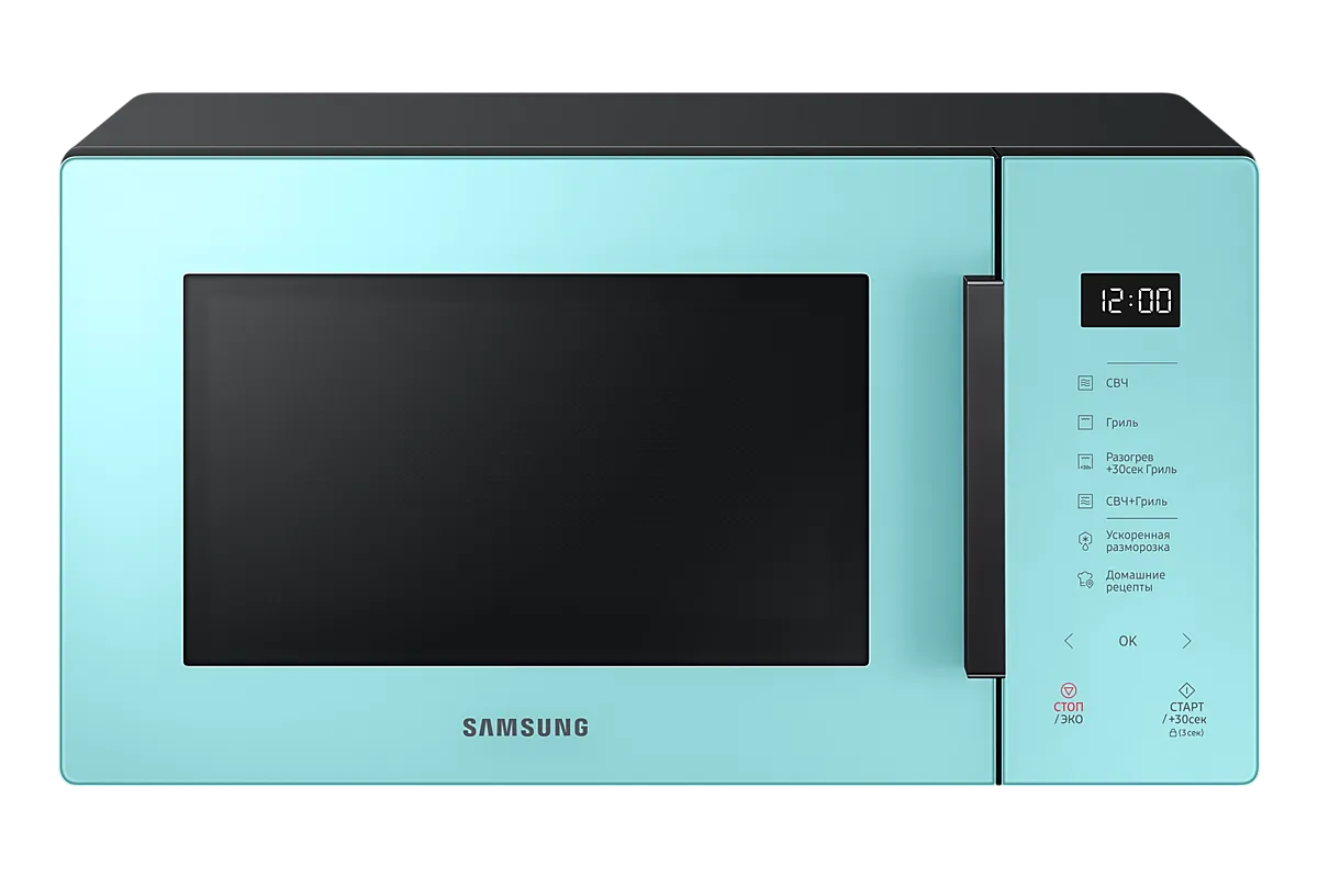 Микроволновая печь Samsung MS23T5018AN/BW, свежий мятный