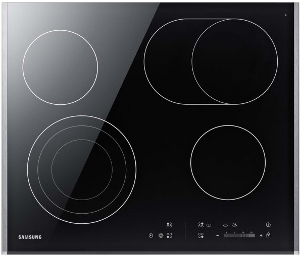 Варочная панель стеклокерамическая Samsung NZ64T3536DK с Slider & Direct Select, 4 конфорки, Чёрный