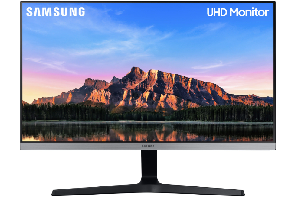 Монитор Samsung U28R550UQI, темно-серый