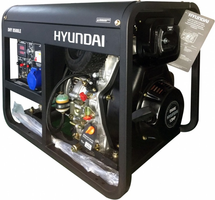 Генератор дизельный Hyundai DHY-8500 LE-3 (6500 Вт)