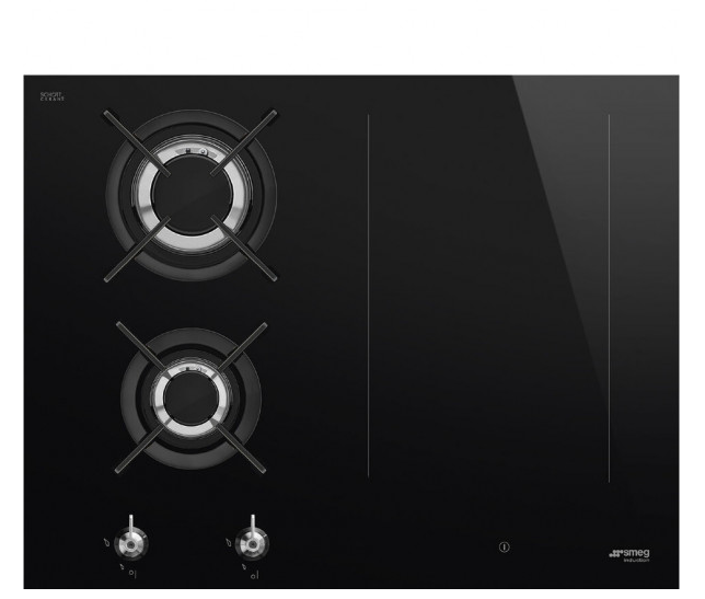 Варочная панель комбинированная Smeg PM3643D, черный