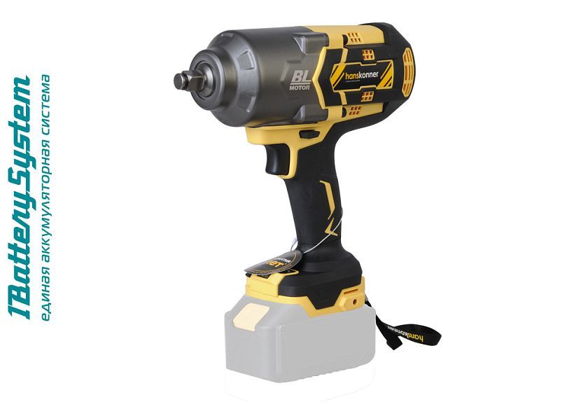 Гайковерт ударный аккумуляторный Hanskonner HCD18100S без АКБ/ЗУ