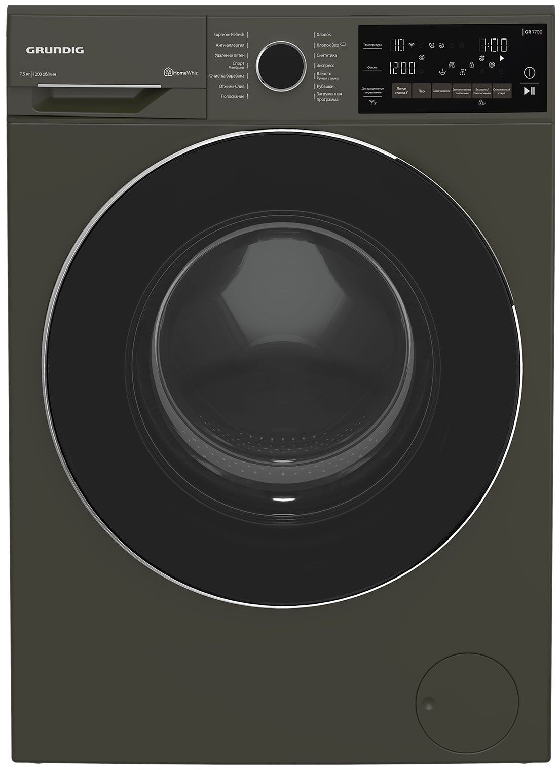 Стиральная машина Grundig GW7P77H21A, антрацит