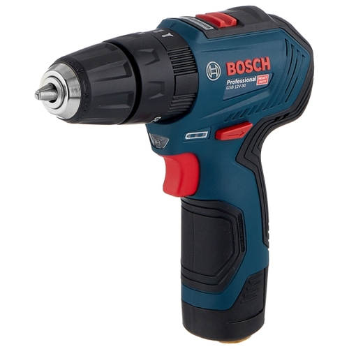 Дрель-шуруповерт ударная аккумуляторная BOSCH GSB 12V-30 Li-Ion 2.0 А-ч 12 В х2 кейс 30 Н·м 0.601.9G9.120