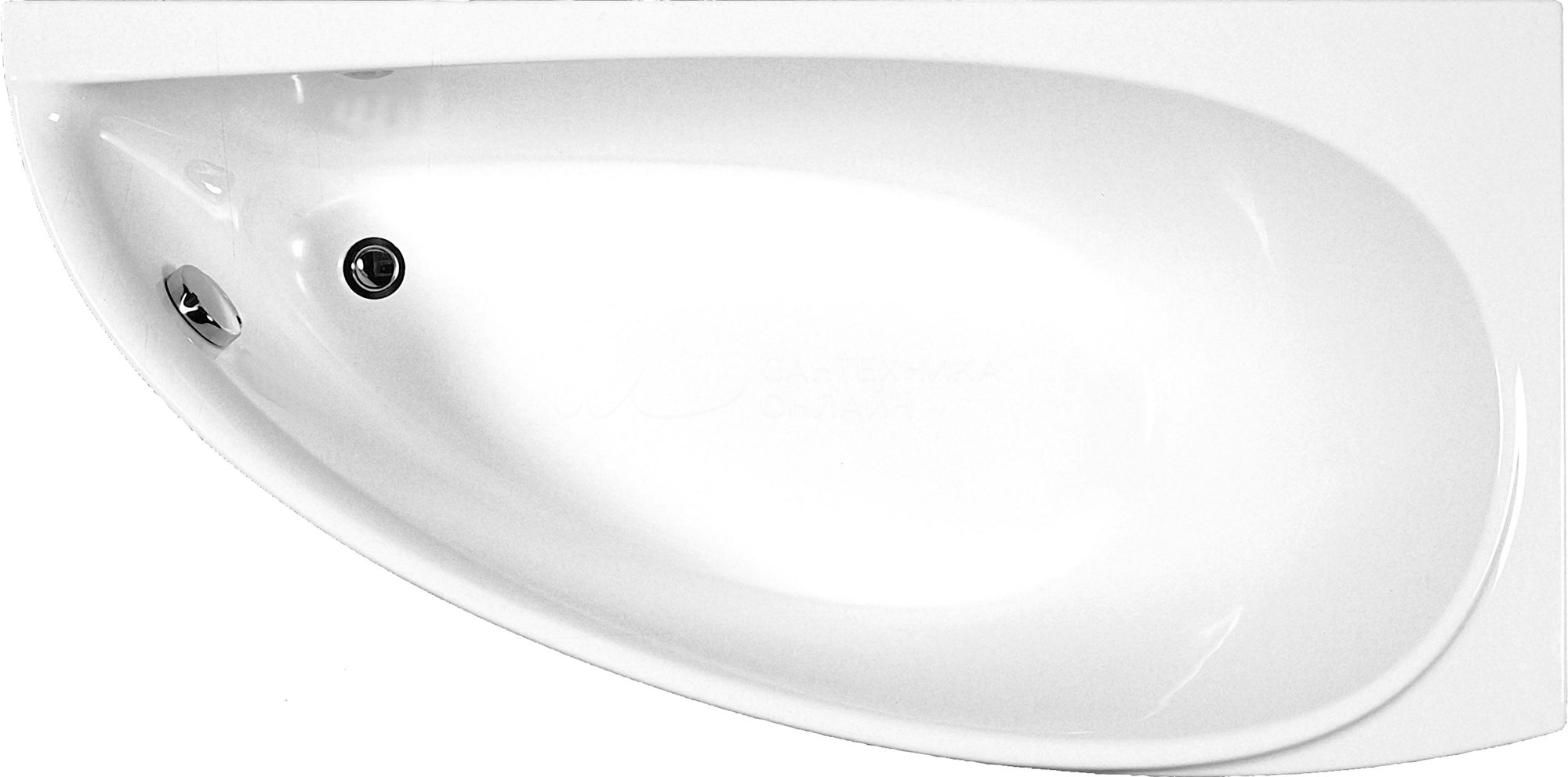 Ванна акриловая угловая Ravak Avocado CS01000000 R 150x75 см правая (без опоры), белый