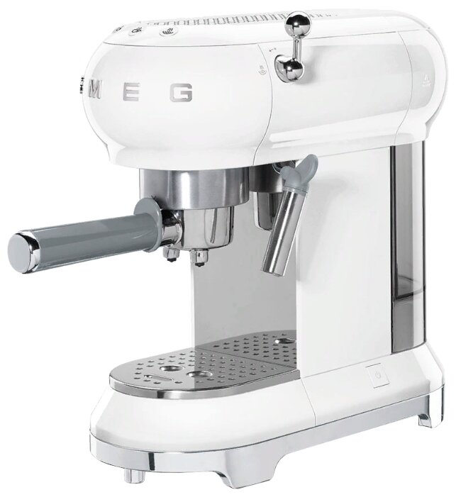 Кофеварка рожковая smeg ECF01 белый