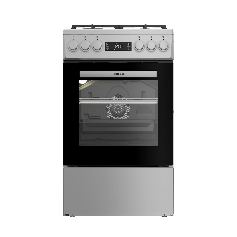 Плита комбинированная Hotpoint HSG5F1HX, серебристый