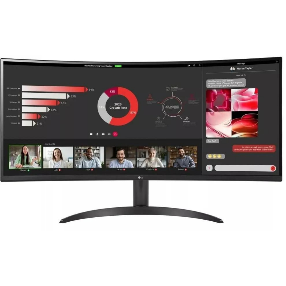 Монитор LG 34WR50QK-B, черный