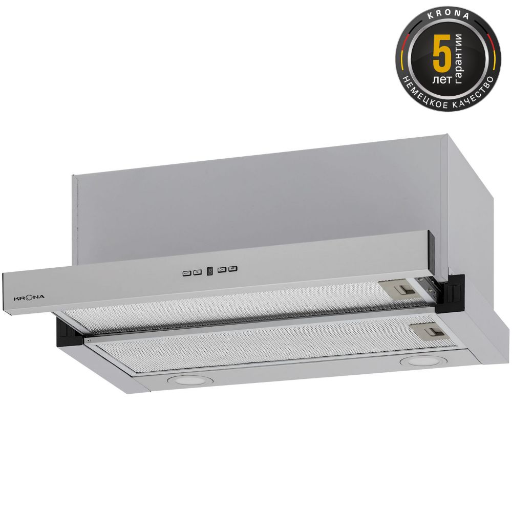Вытяжка встраиваемая Krona Kamilla T Power 600 inox, нержавеющая сталь