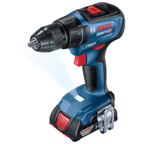 Дрель-шуруповерт ударная аккумуляторная BOSCH GSB 18V-50 Li-Ion 2.0 А-ч 18 В х2 L-CASE 50 Н·м 06019H5120