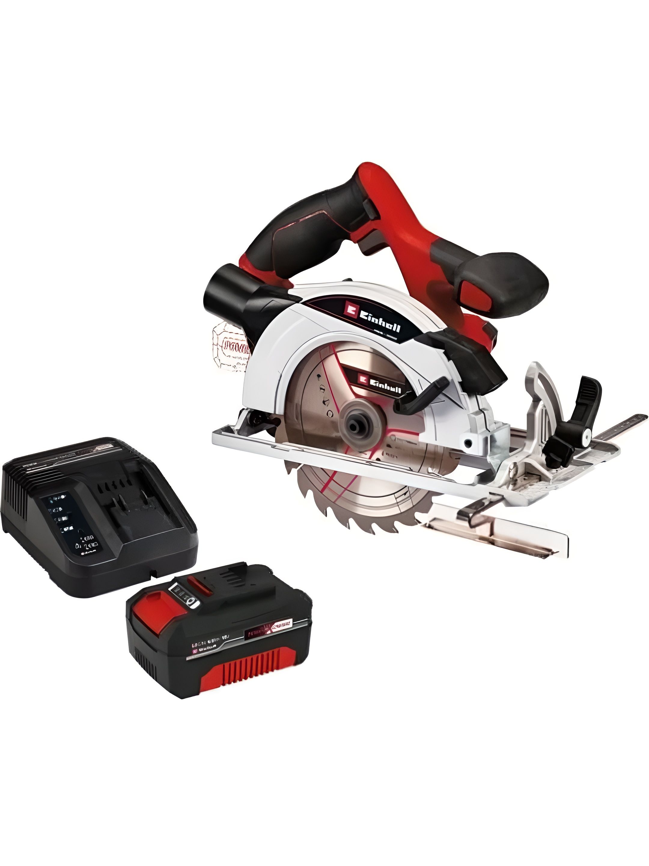 Пила циркулярная (дисковая) аккумуляторная Einhell PXC TE-CS 18/165-1 Li, 4331207SET (с 1АКБ и ЗУ)