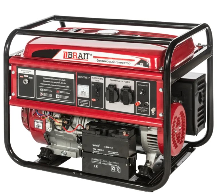 Генератор бензиновый BRAIT BR6500-CU(E), (6500 Вт)