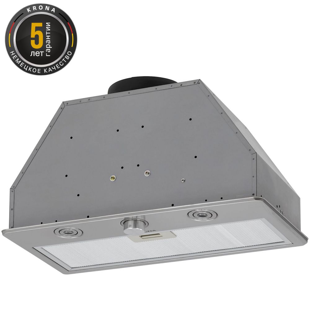 Вытяжка встраиваемая Krona SVEN 600 inox one knob, нержавеющая сталь