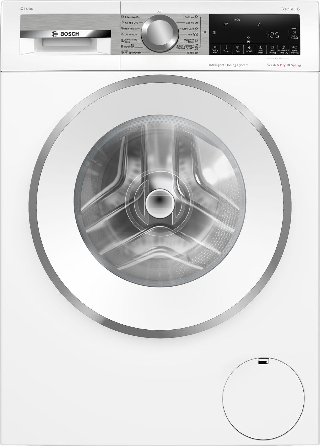 Стирально-сушильная машина Bosch WNG254A9BY, белый