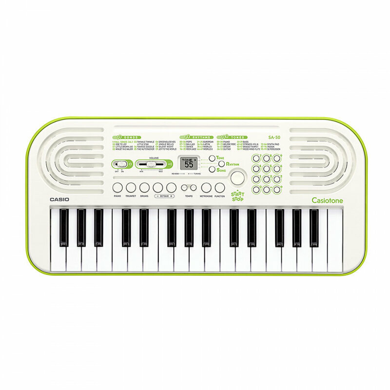 Синтезатор Casio SA-50 зеленый/белый