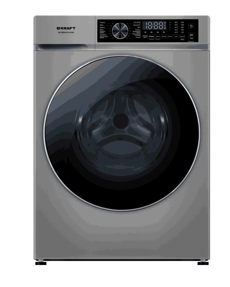 Стиральная машина KRAFT KF-MDDS10124G, серый