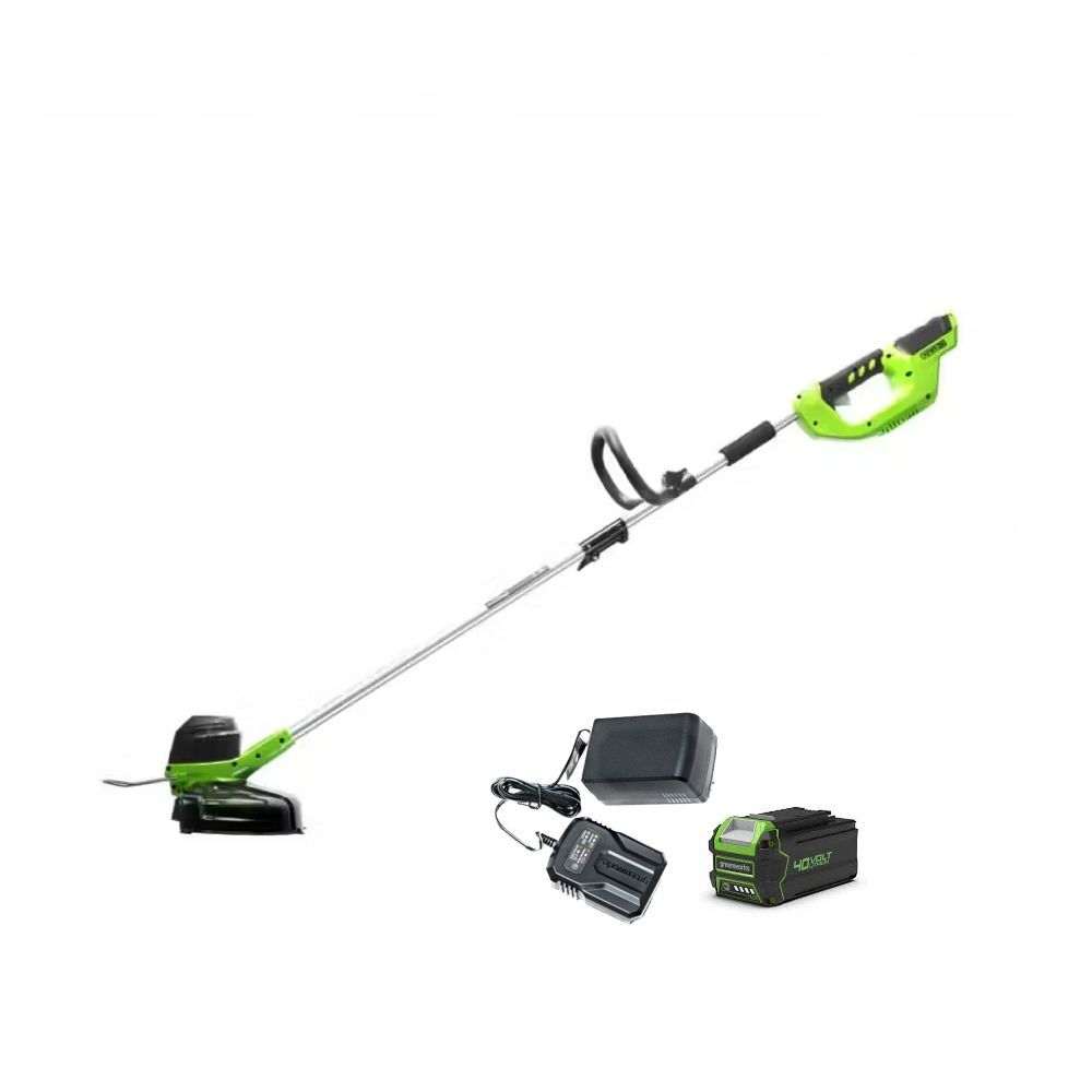 Триммер аккумуляторный GreenWorks G40LTK2, арт. 2101507UA (с 1 АКБ и ЗУ)