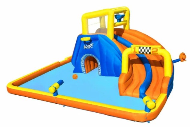 Мега аквапарк надувной тканевый Super Speedway Bestway 53377 (551х502х265 см, 5-10 лет)