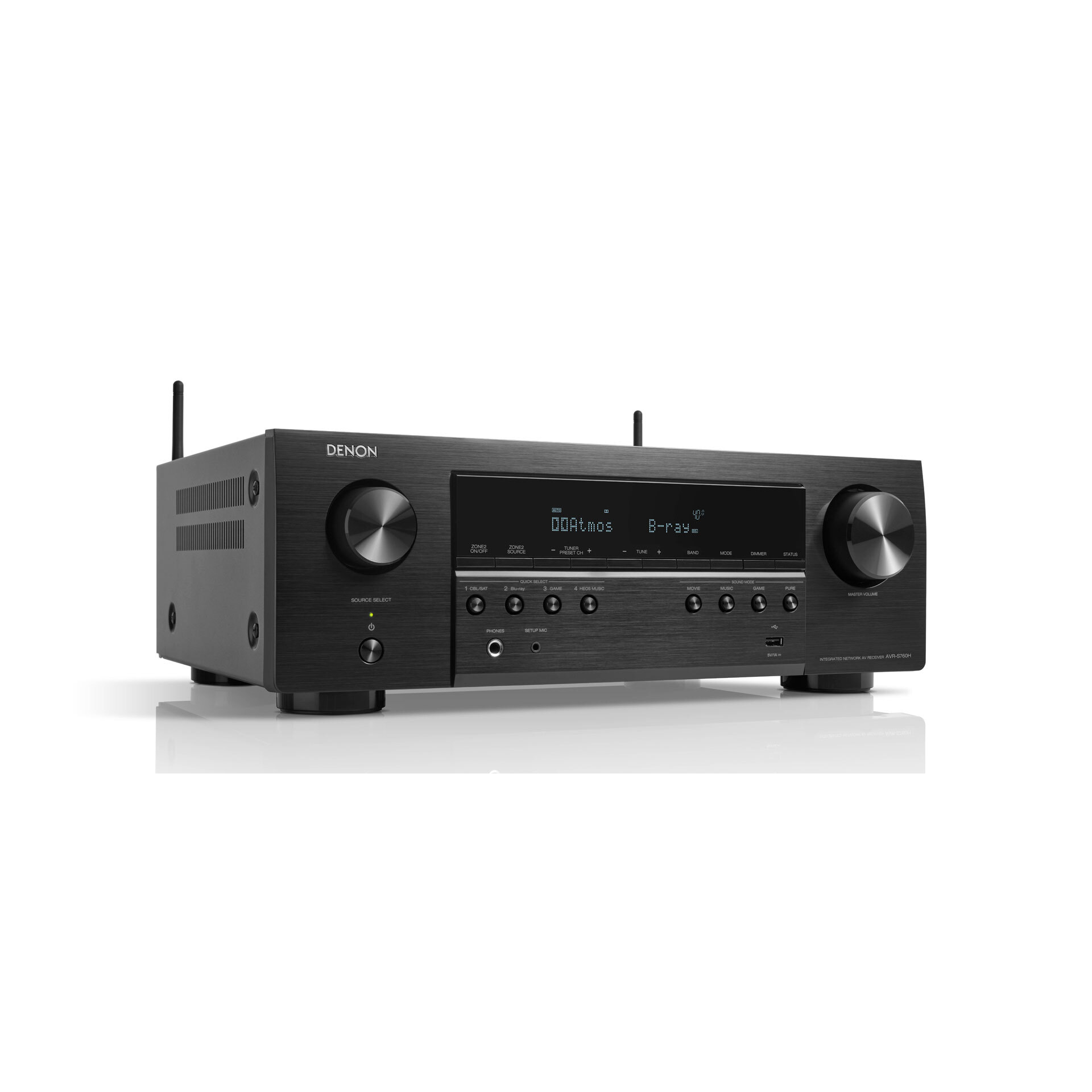 Ресивер AV Denon AVR-S760H, черный