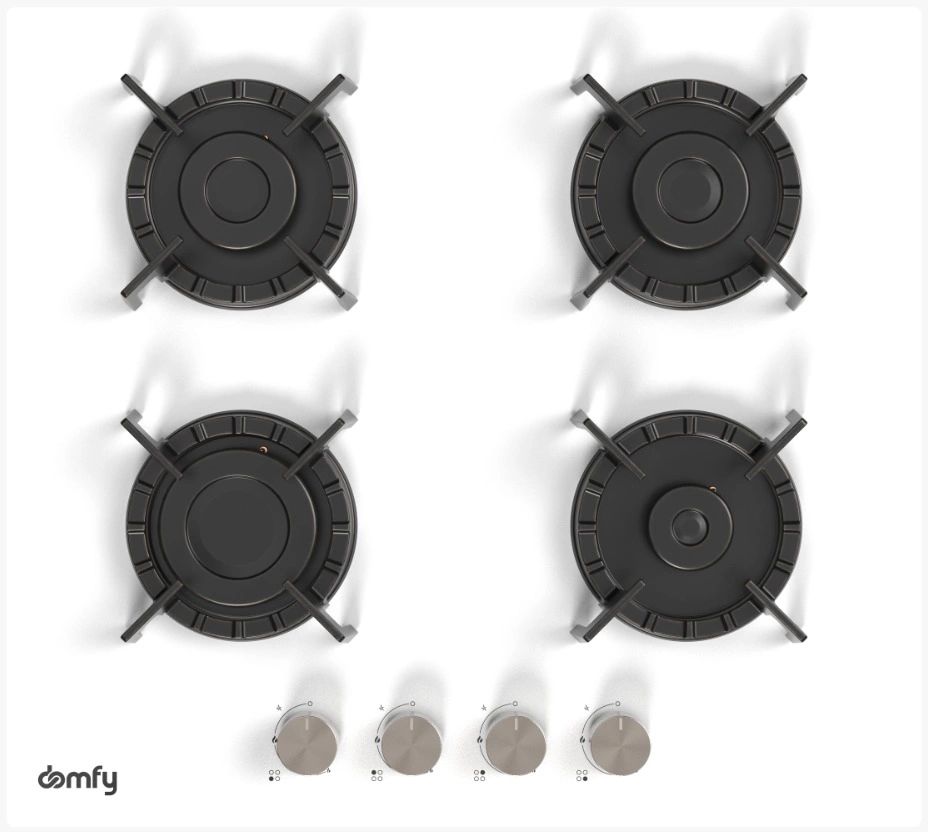 Варочная панель газовая Domfy DM6430GH WG, белый
