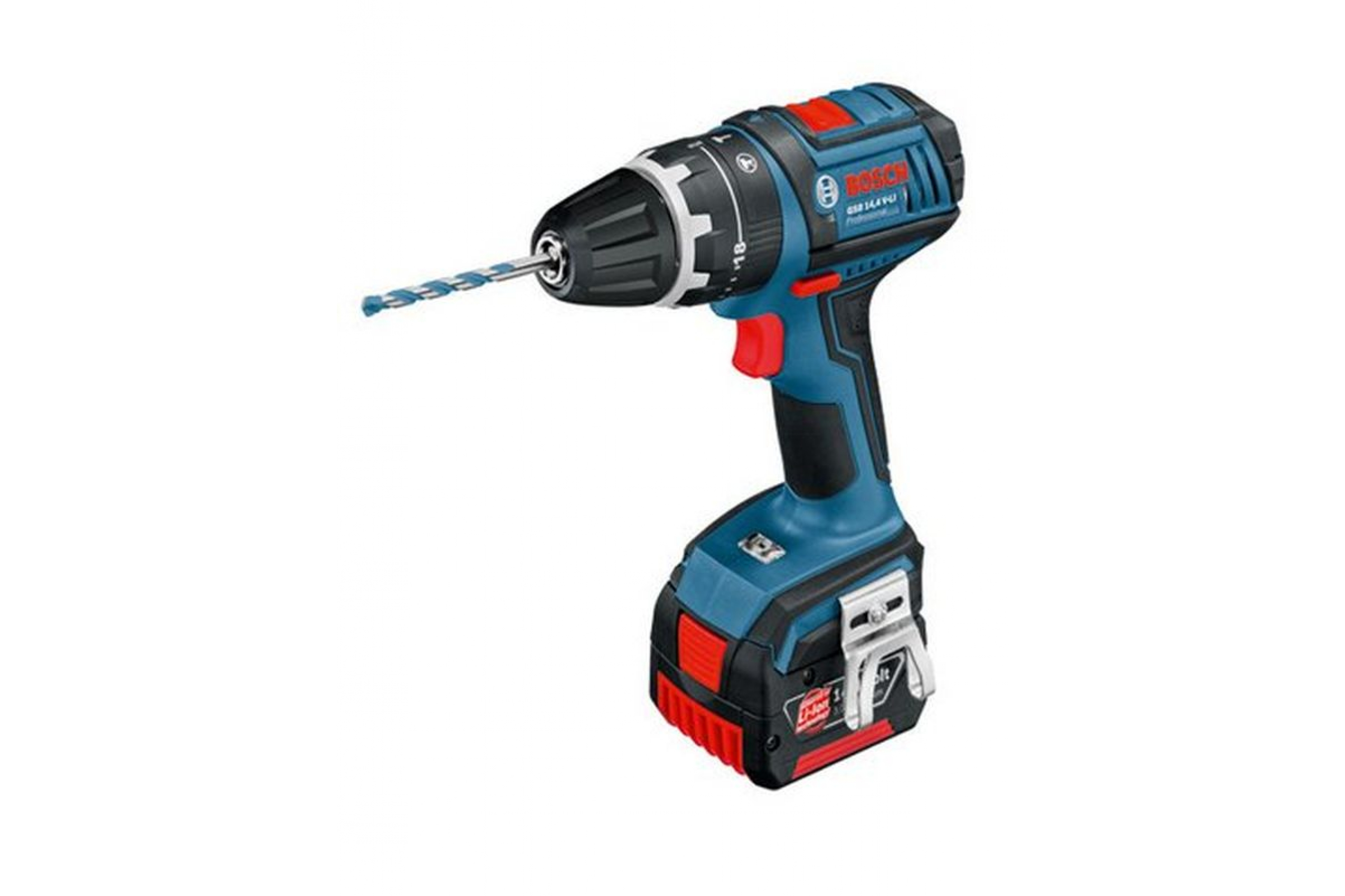 Дрель-шуруповерт Bosch GSB 14.4 V-LI Professional 0601867002 (с 2-мя АКБ, кейс)