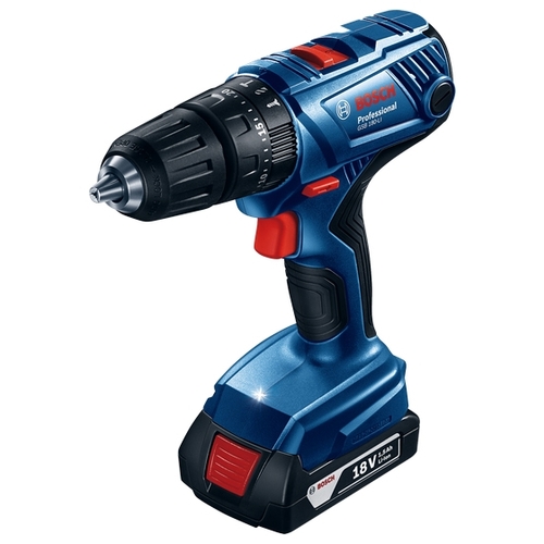 Дрель-шуруповерт BOSCH GSB 180-LI 1.5Ач х2 кейс комплект2