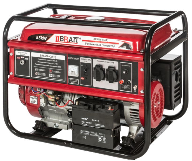 Генератор бензиновый BRAIT BR-5500CU(Е), (5500 Вт)