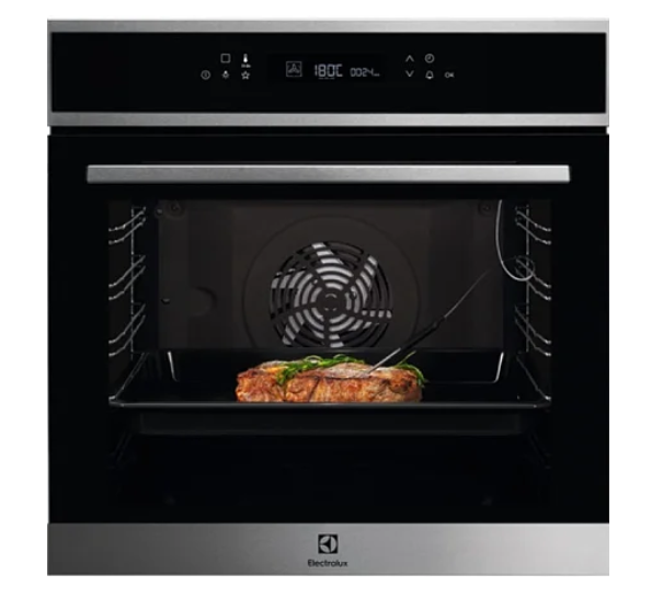Духовой шкаф электрический Electrolux EOE7C31X, черный/нержавеющая сталь