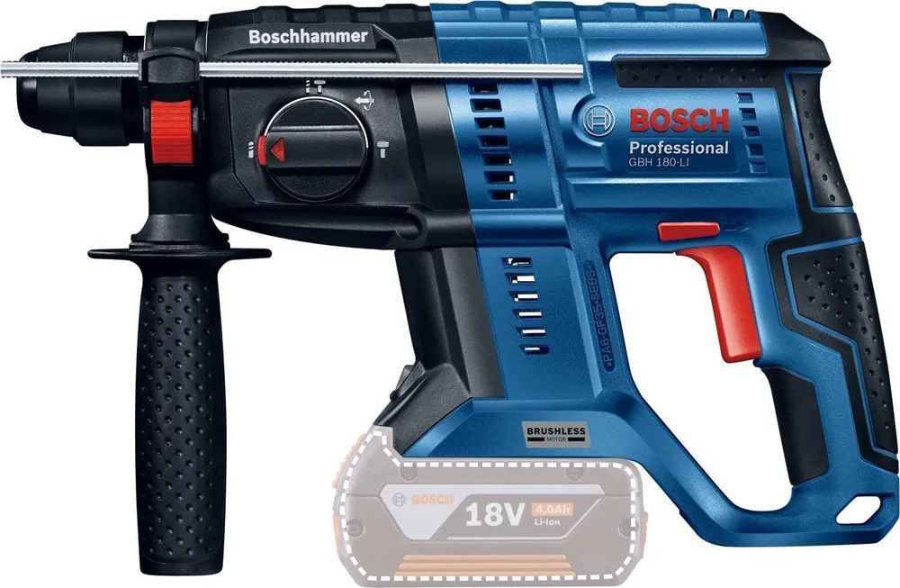 Перфоратор аккумуляторный Bosch GBH 180-LI, арт. 0611911120 (без АКБ и ЗУ)
