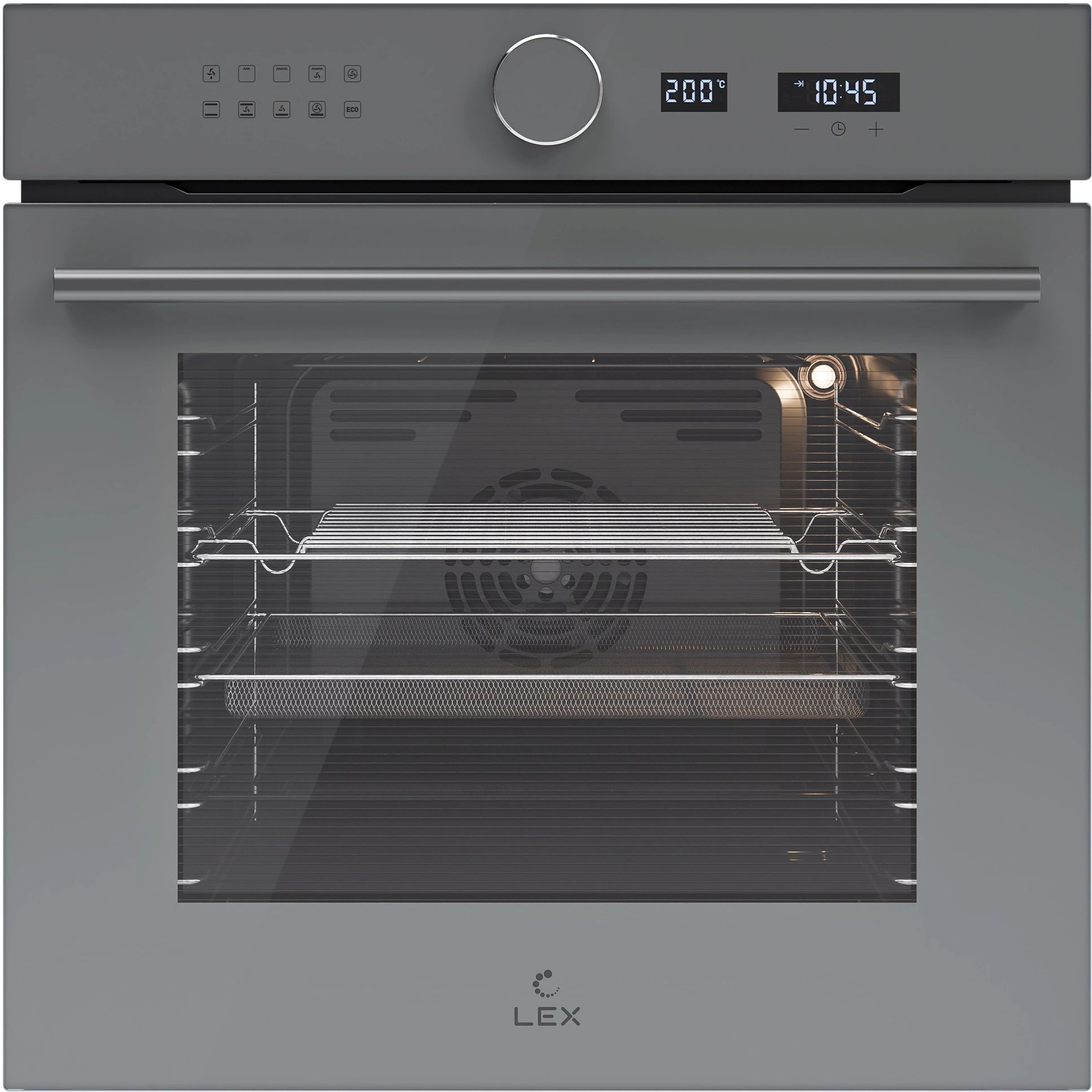 Духовой шкаф электрический LEX EDM 1001 ONE GR, серое стекло