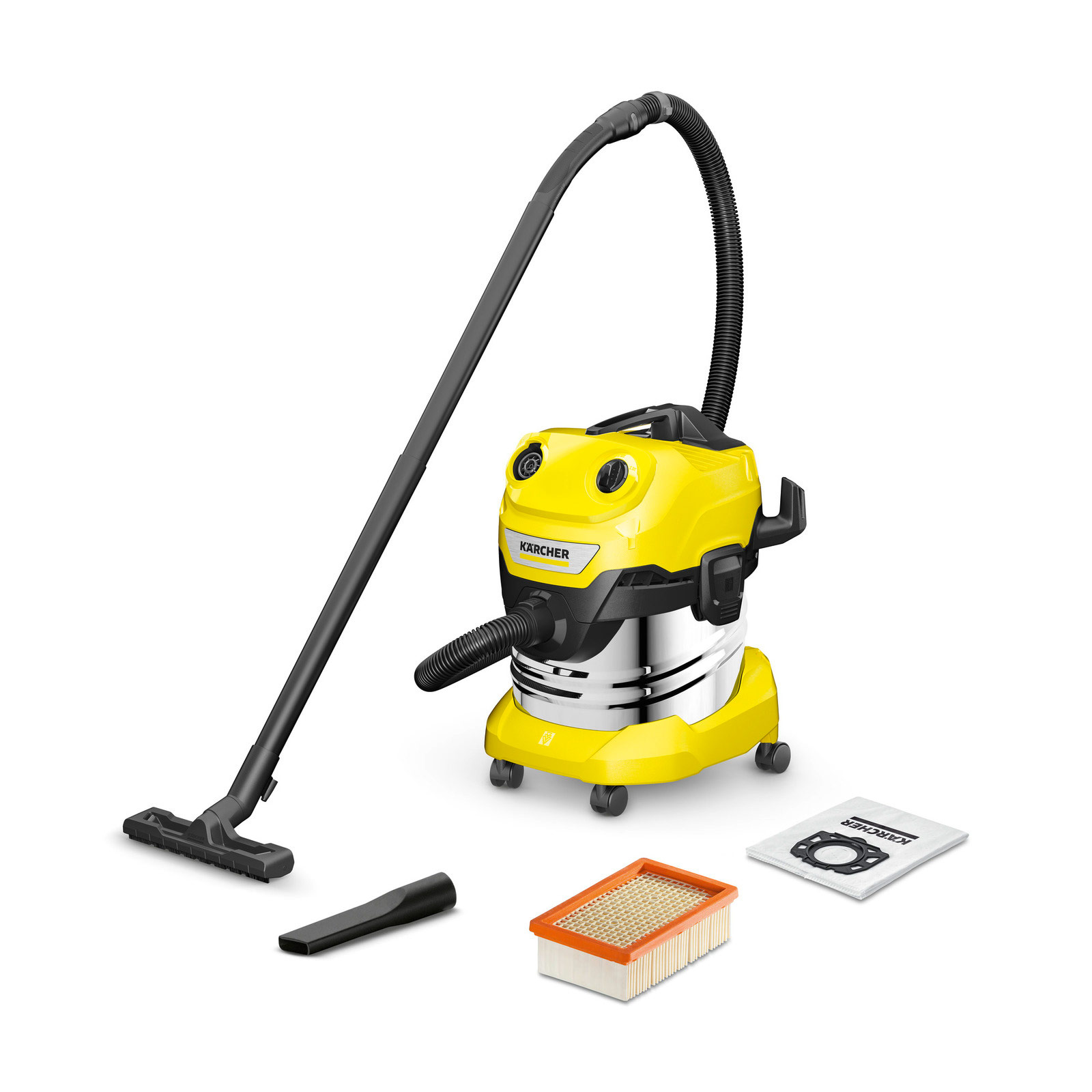 Пылесос промышленный Karcher WD 4 S V-20/5/22 (1.628-260.0), желтый
