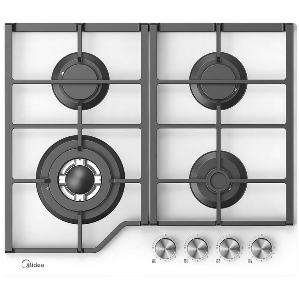 Варочная панель газовая Midea MG693TGW, белый