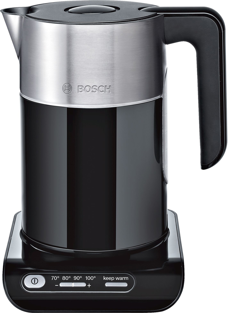 Чайник электрический Bosch TWK8613, черный/серебристый