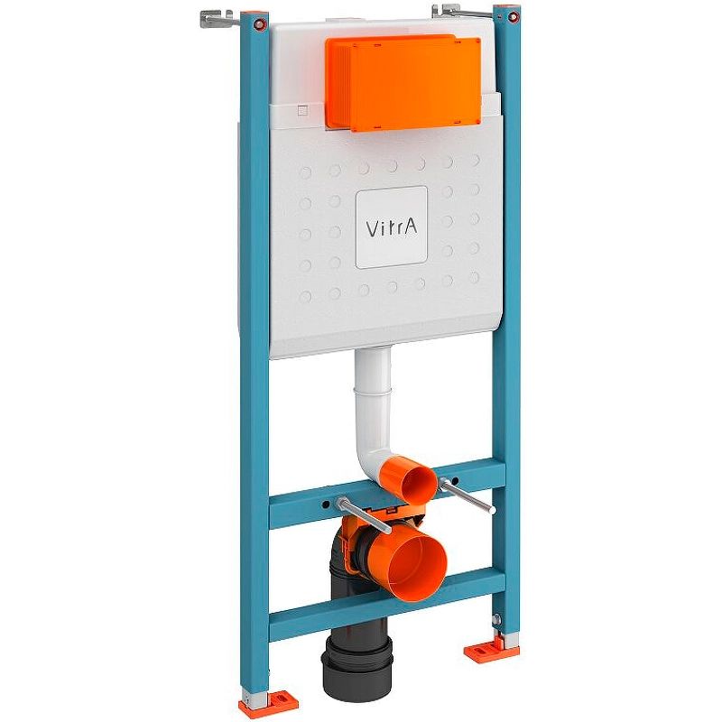 Система инсталляции для унитазов VitrA V-Fix Core 732-5800-01 (с кнопкой, черный) арт.800-1874