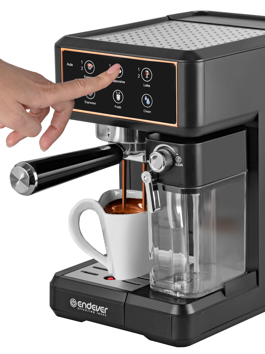 Кофеварка рожковая Endever Costa-1091, черный